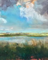 Passing Storm Clouds Over The Marshes