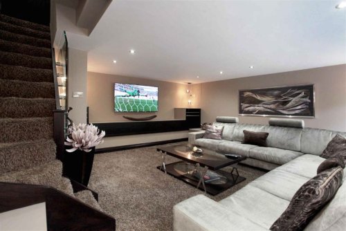 Converted garage, stylish TV room 2014