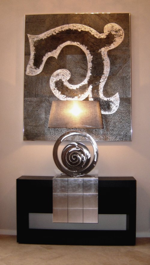 Commissioned piece on slate tiles
