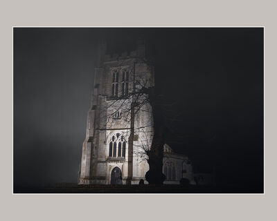 Misty Night at the Village Church (M Stirrup)
