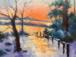 Sunset and Snow