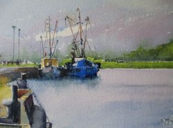 Fishing Fleet at Kings Lynn. SOLD