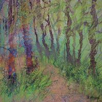 Down country lanes, mixed media