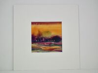 East Anglian Sunset 2 with mount plus white frame *SOLD*