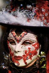 Carnevale di Venezia - Volto Mask by Travel Photographer in London