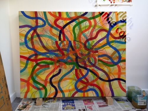 Passage Canvas No3 later stage