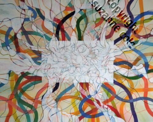 Passage Reworking Canvas No3 Early Painting out stage