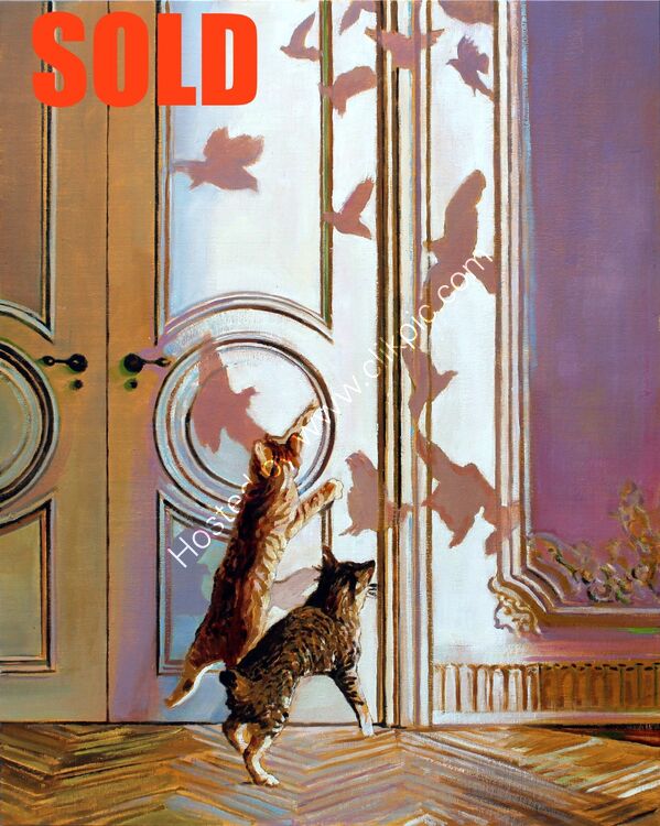 Parisian kitty’s with bird shadows