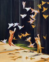 Gallery cats (origami birds) #7