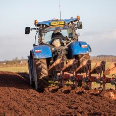 Ploughing at West Mains