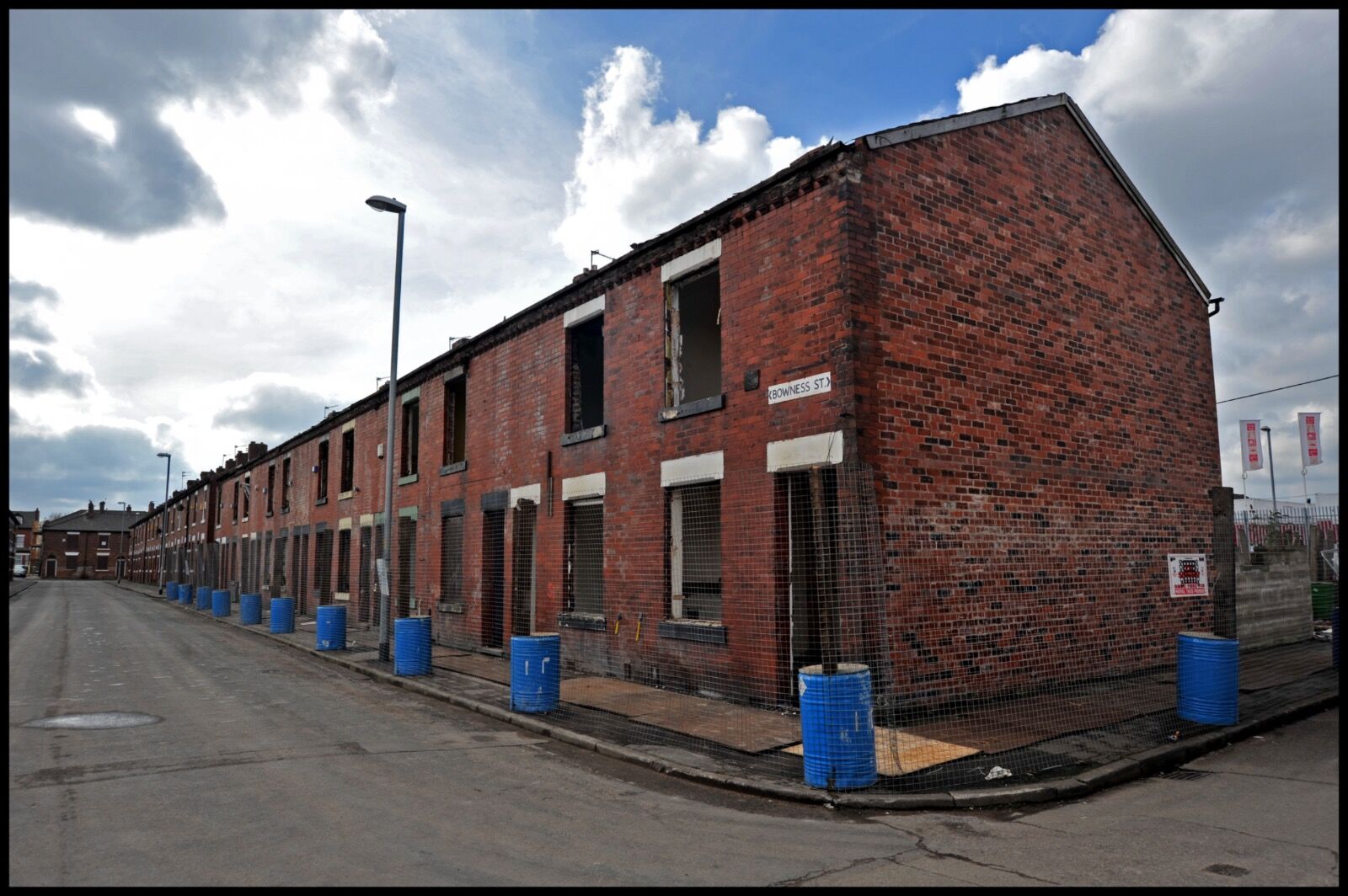 The end of Bowness Street.