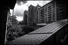 Manchester across the River Irwell.