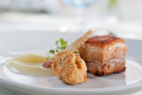 Pork and apple sauce
