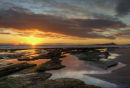 Sun Rise at Low Newton towards Dunstanburgh Castle
