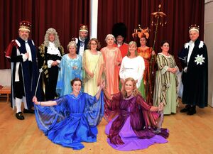 Some of the Cast of `Iolanthe` production by  KADOS , Kington.
