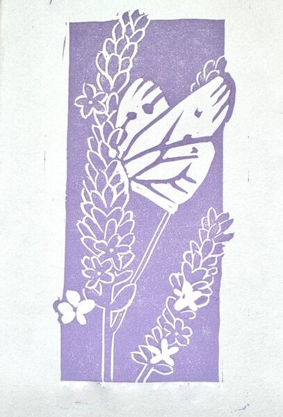 Butterfly & Lavender
