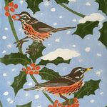 Redwings in the Holly