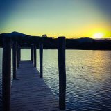derwent water jetty sunset
