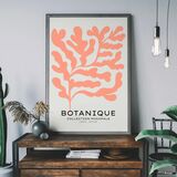 Botanique Minimal Floral Cut Out Framed Print
