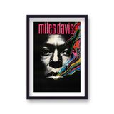 Miles Davis Vintage Jazz Music Framed Art Print