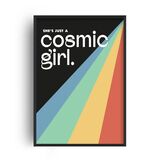 Cosmic Girl  Retro Music Home Decor Framed Art Print