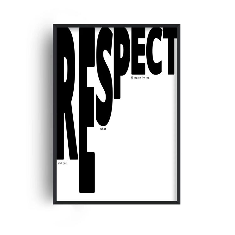 Respect Retro Music Home Decor Framed Art Print