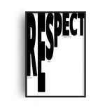 Respect Retro Music Home Decor Framed Art Print