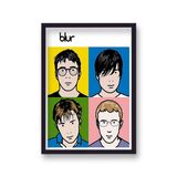 Blur Julian Opie Vintage Music Framed Art Print