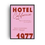 Hotel California Retro Music Home Decor Framed Art Print