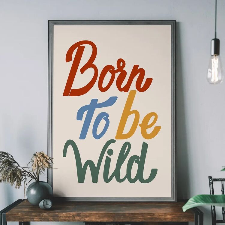 Born to be Wild Kids Framed Art Print