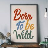 Born to be Wild Kids Framed Art Print