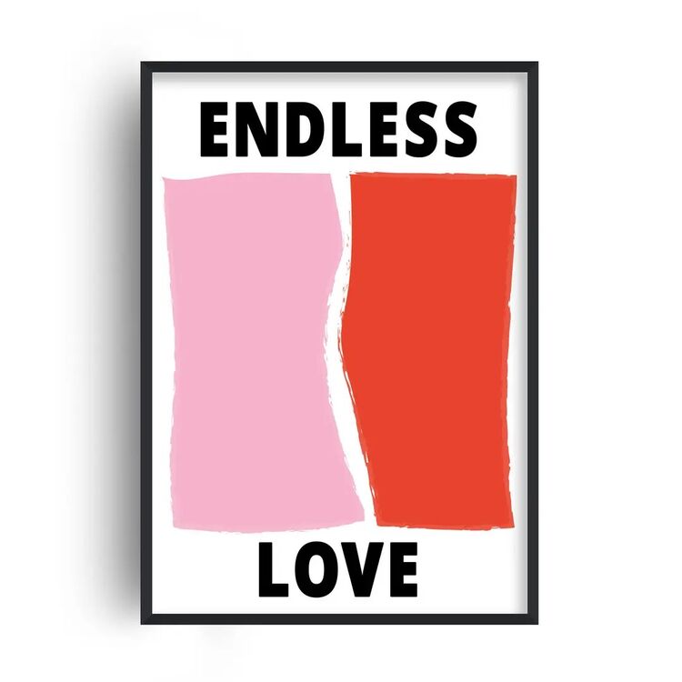Endless Love Retro Music Home Decor Framed Art Print