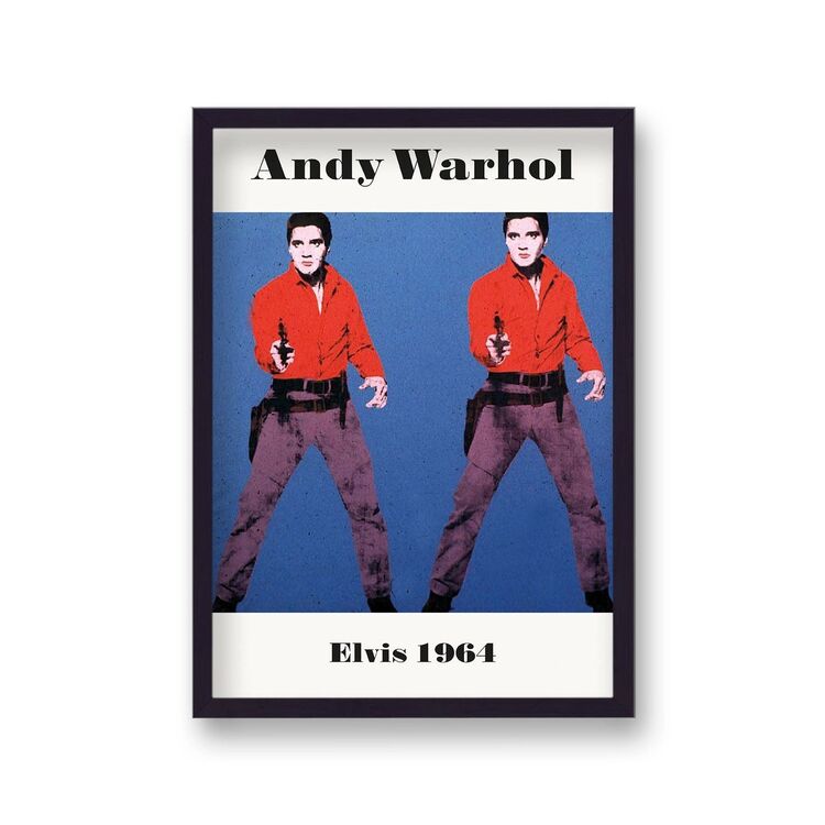 Colour Elvis 1964 Framed Art Print by Andy Warhol