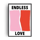 Endless Love Retro Music Home Decor Framed Art Print