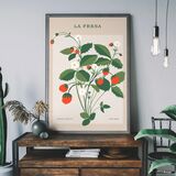 La Fresa Floral Framed Print