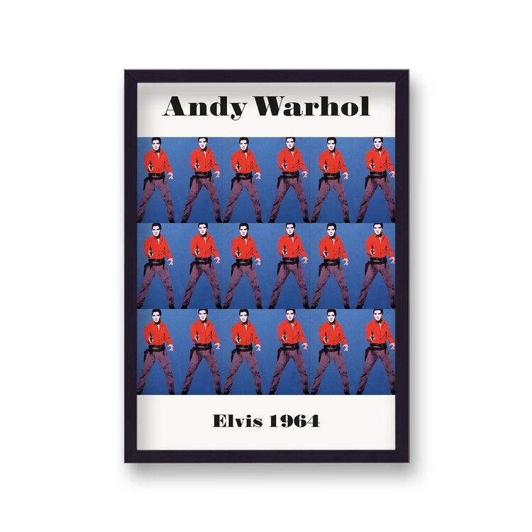 Colour Elvis Nine Repeat 1964 Framed Art Print by Andy Warhol
