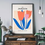 Le Jardin Floral Framed Print