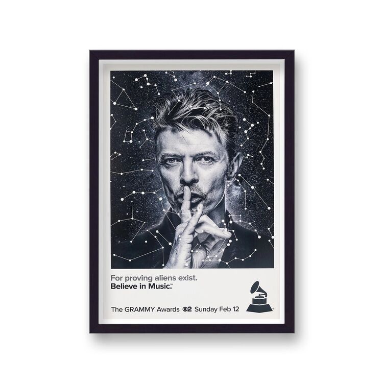David Bowie The Grammy Awards Vintage Music Framed Art Print