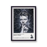 David Bowie The Grammy Awards Vintage Music Framed Art Print