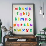 Basic Alphabet Kids Framed Art Print