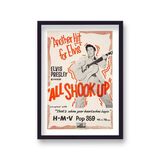 Elvis Presley All Shook Up HMV Vintage Music Framed Art Print