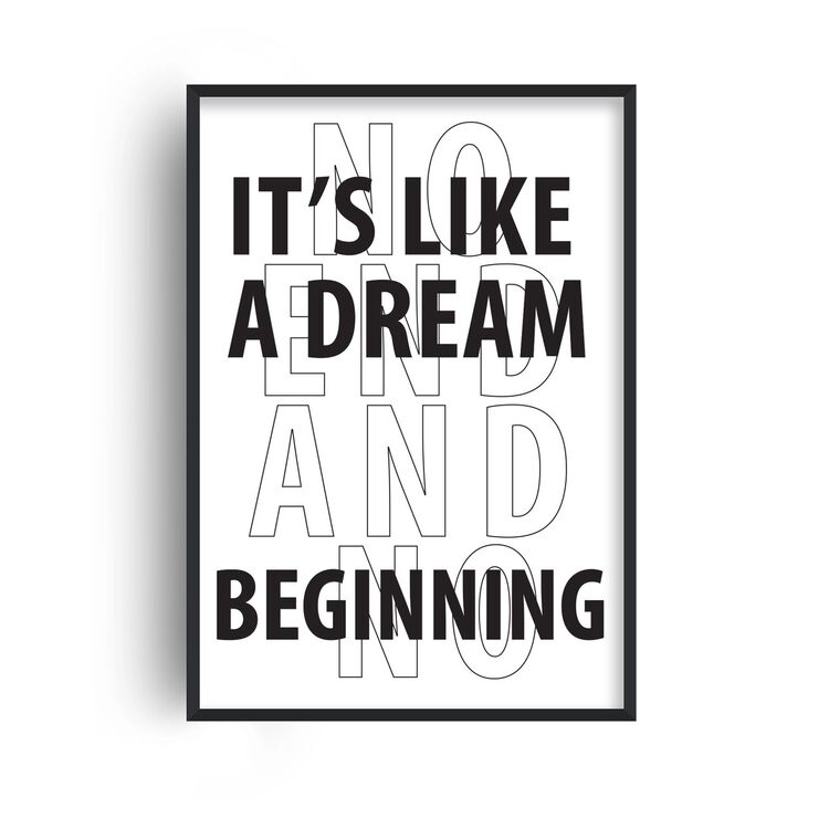 It's Like A Dream Retro Music Home Decor Framed Art Print