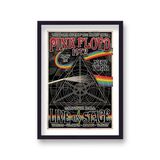 Pink Floyd Dark Side of the Moon Tour Vintage Music Framed Art Print