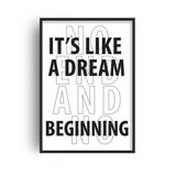 It's Like A Dream Retro Music Home Decor Framed Art Print