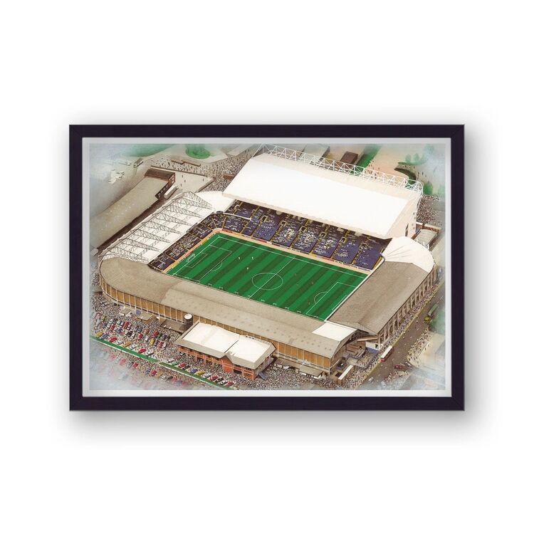 Elland Road Home of Leeds United FC Framed Stadium Art Print
