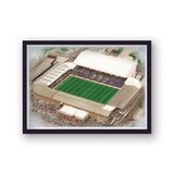 Elland Road Home of Leeds United FC Framed Stadium Art Print