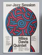 Miles Davis Jazz Vintage Music Framed Art Print