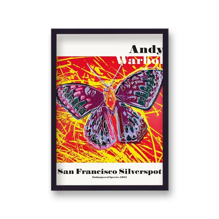 Endangered San Francisco Silverspot Framed Art Print by Andy Warhol