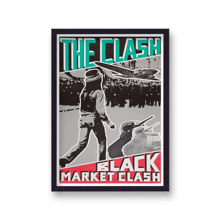 The Clash Black Market Clash Vintage Music Framed Art Print