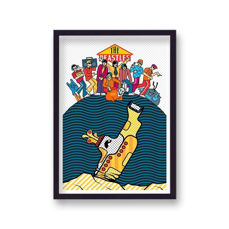 Beastie Boys The Beastles Vintage Music Framed Art Print